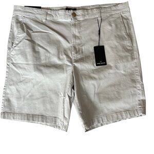 Daniel Hechter Flat Front Shorts 9in Light Beige Khaki Men Cotton NWT Sz 40